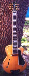 Mini Jazz guitar, Maple with Spruce top and Ebony FB and bridge
